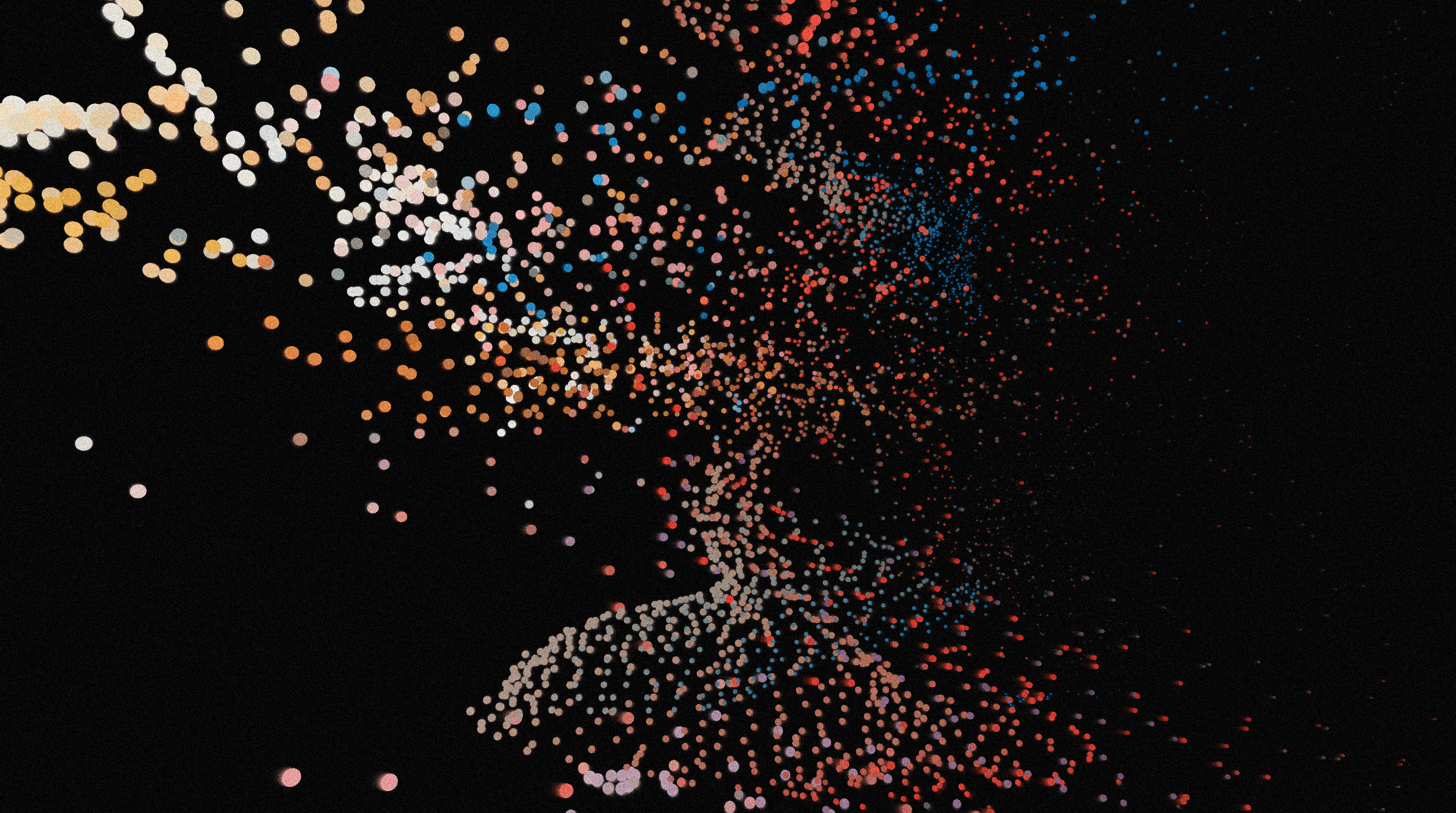 A monochrome generative ModVisuals composition